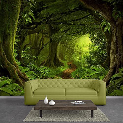 Bormia Forest Wall Mural Fantasy Tree 195x120 Large Photo Wallpaper Landscape Wall Decal for Livingroom Bedroom (Paste Not Included)