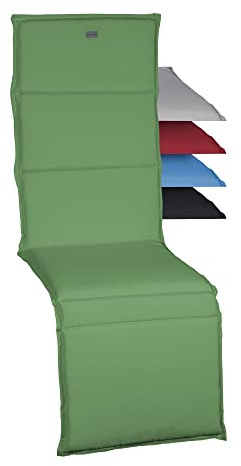 acamp Relaxsessel Auflage Paddy Model J | Relaxliege Auflage Made in EU nach Öko-Tex Standard | Lichtechte Liegestuhl Auflage mit Ausbleich-Schutz | Atmungsaktive Relaxstuhl Auflage in Hell-Grün
