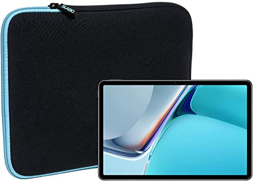 Slabo Tablet Tasche Schutzhülle für Huawei MatePad 11 (2021) Hülle Etui Case Phablet aus Neopren – TÜRKIS/SCHWARZ