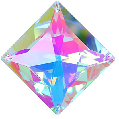 Prismen & Kaleidoskope Kristalle Prism Kronleuchter Kristall Anhänger Wohnkultur Optik-Kits für den naturwissenschaftlichen Unterri (Color : 50mm Quadrilateral)