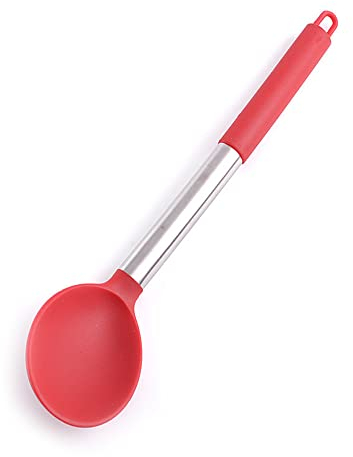 Cuchara de cocina de silicona grande antiadherente cuchara de cocina resistente al calor cucharas de cocina para agitar hornear cuchara de servir cuchara de cuchara y mezclar