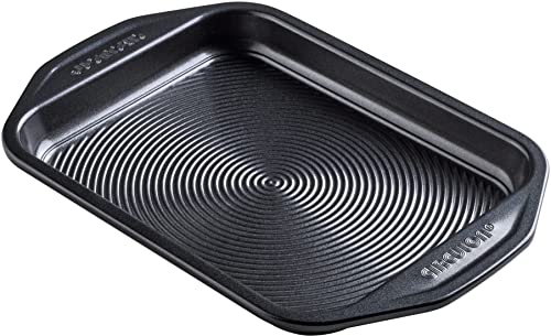 Circulon Ultimum Small Baking Tray Non Stick - Small Oven Tray, Durable Carbon Steel, Freezer & Dishwasher Safe Bakeware, Black, 29.2 x 19.8 x 2.5cm