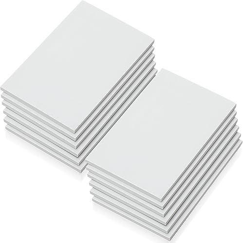 Ctosree 12 Pcs 4x6 Rubber Linoleum Blocks for Printmaking Stamp Carving Block Engraved Gray Soft Rectangle Linocut Block Kit for Print Craft DIY Projects Beginners Experienced