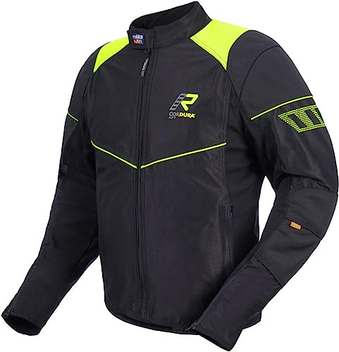 Rukka Airgobi Motorrad Textiljacke, schwarz/gelb, 50