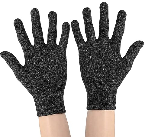 Airshi Gants en Fibre Conductrice, 8,27 X 4,72 X 0,39 Po Gants à électrodes Conductrices pour Travaux Généraux pour l'assemblage électronique