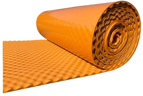 Akustikschaumstoff als Akustik Noppenschaumstoff, Schallabsorber Flammhemmendem Material für Tonstudio, Büro, Eierkiste Schallschutzmatte (Thick:20mm/0.8,Orange)