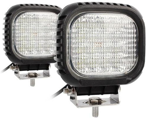 AUTOJARE 48W CRE LED Arbeitsscheinwerfer 12V 24V Zusatzscheinwerfer 4800LM Offroad Scheinwerfer Motorrad Flutlicht für Traktor Bagger offroad SUV ATV UTE UTV (2 Stück) | 12V 24V Offroad Scheinwerfer Motorrad Flutlicht für Traktor Bagger offroad SUV ATV UTE UTV