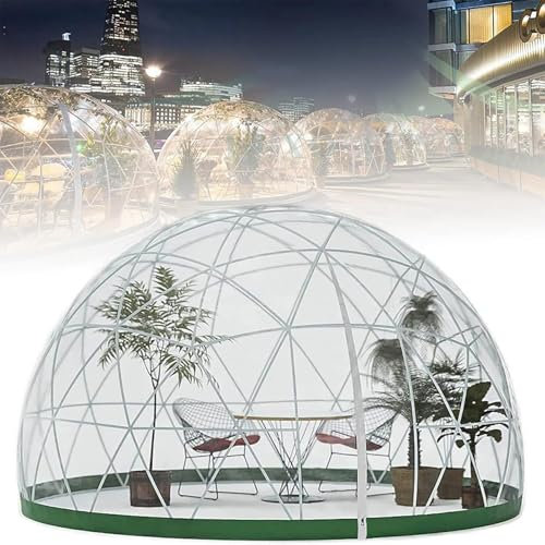 JJENXYYDS Bubble Tent,3.6 M Gartenkuppel-Blasenzelt,Hochwertiges, übergroßes Sofort-Gewächshaus,aus PVC,wetterfest, Gewächshaus, Garten, Pavillons, Garten, Haus