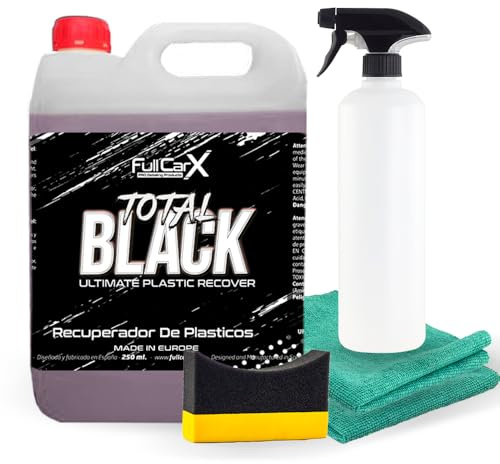 FULLCARX Total Black 5L Super Reifenglanz Kunstoffpflege Auto, Schwarz Gummipflege Kunstoff Auffrischer Reifenpflege, Schützt Regeneriert Reifen Glanz, Reinigung Detailing Professionelles Produkt