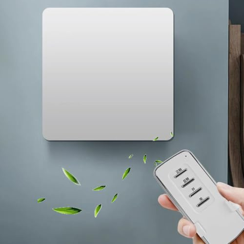 Vcyex Abluftventilator, Badlüfter, Geräuschlos Mit Fernbedienung, Ventilator Bad Mit Rückschlagklappe, Wandventilator Badezimmer, Geeignet Für Dusche, WC, Büro, Zuhause White,6in