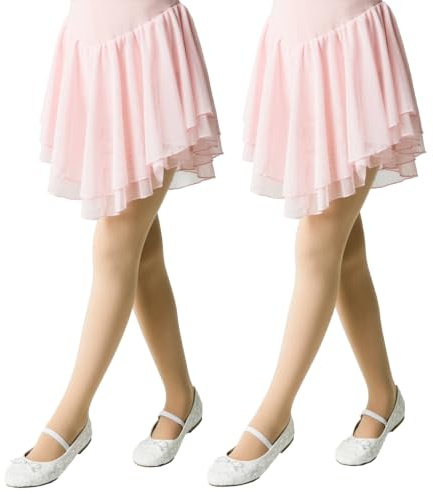 Conte elegant Strumpbyxor Barn BALLET 70 DEN 2-Pack Opaque Tights i 3D Mikrofiber för Dans och Gymnastik Med Elastisk Midja och Platta Sömmar Perfekta för Skola Föreställningar och Träning