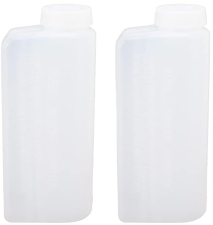 Durlo 2Pcs 600ml 2-Stroke Oil Petrol Fuel Mix Bottle for Chainsaws and Garden Machinery