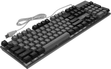Gadpiparty Teclado para RGB de Teclas Ergonomía para Oficina para Teclado Mecanico Gamer Español