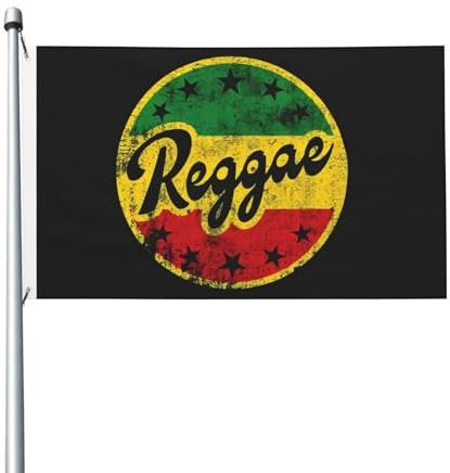 Piratflagga förstärkt jamaicanska reggae-flaggor blekningsbeständiga hängande vimpel för utomhusfestdekorationer 90x150 cm