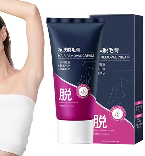 Lotion dépilatoire soyeuse pour la peau - Solution de dépilatoire - Dissolvant pour les cheveux corporels avec mélange de soins doux - Crème de toilettage légère - Soin personnel pour