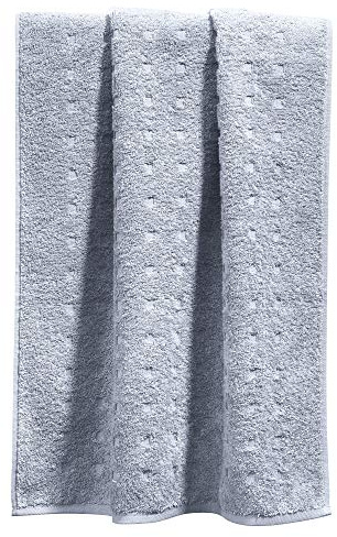 Möve Duschtuch Quadretti Walk-Frottier Silber Größe 67x140 cm