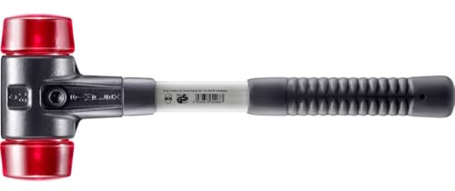 SIMPLEX-Schonhammer, Plastik; mit verstärktem Tempergussgehäuse und Fiberglasstiel | D=60 mm | 3706.060