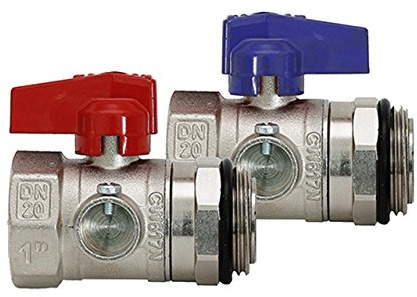 Kugelhahn-Set für Heizkreisverteiler