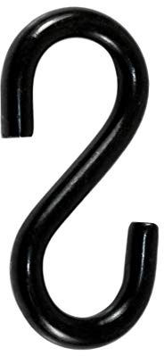 SN-TEC S-Haken, Kettenhaken 35mm, Stahl schwarz (10 Stück)