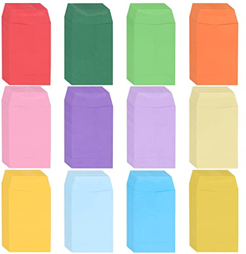 120 bunte Geldbeutel, Mini Selbstklebende Briefumschläge mit Klappen, Geldbeutel, Geldbeutel, Gutschein für Münzen, Samen, Karten, Einladungen
