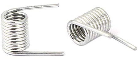 WUPNGS Doppelhakenfeder 17 Stücke Metallfeder 0,7mm x 5,8X8mm Verzinkt Gerade Torsionsfeder Wie Zeigen
