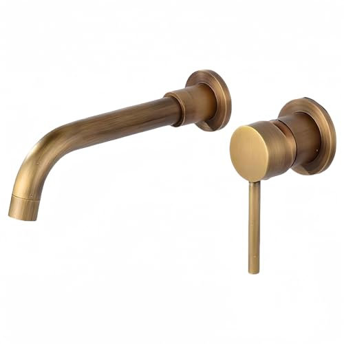 Grifo Oculto Grifo De Lavabo Empotrado Totalmente De Cobre Para Lavabo De Pared