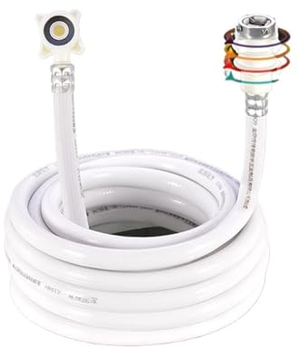 LHSJYG Washing Machine Drain Hose Multi-function Washing Machine Inlet Pipe Automatic Wave Wheel Extension Extension Water Inlet Hose Maintenance Accessories(4 m)