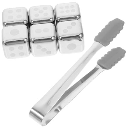 Cabilock Piedra De Hielo De Acero Inoxidable Resistente y Fácil De Limpiar Para Todas Las Bebidas