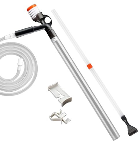 Aquarienkies Reiniger, Aquariumreiniger, 5-in-1-Wasserwechsler, Aquarium-Reinigungssauger für Kies und Sand, 200 cm, einfach zu verwendendes Reinigungswerkzeug für Aquarien