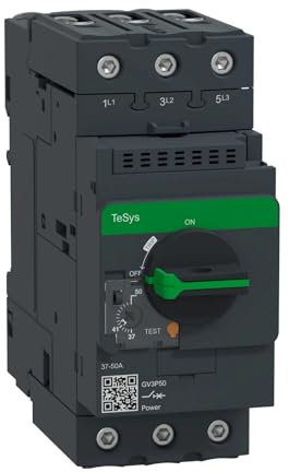 FDYZCIYI Disjoncteur de Moteur à borne EverLink magnétique Thermique GV3P50 3P 37-50