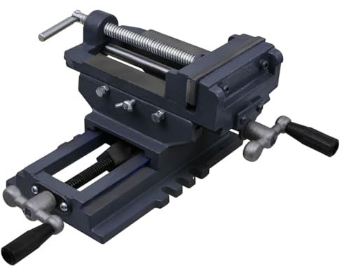 qohoio Morsa Manuale Slitta Trasversale per Trapano a Colonna 150 mm-145385