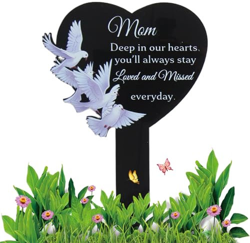 Marqueurs De Tombes | Stèles Commémoratives Décorations De Cimetière pour Maman,Décoration Tombale Extérieure pour Jardins, Proches Et Famille
