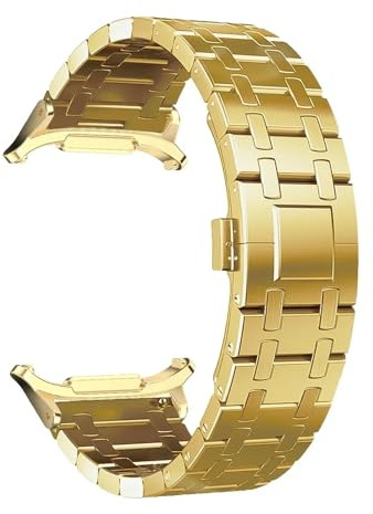 TYEMLM För Watch 7 Ultra 47mm klockarmband Länkarmband för Galaxy Ultra 7 47MM Inga luckor klockarmband i metall(G)