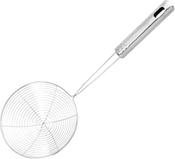 Veemoon Colador De Malla De Acero Inoxidable Cuchara De Malla Espiral Para Fideos Colador De Cocina Para Escurridor De Pasta Para Pasta