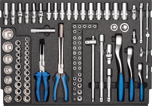 SW STAHL Werkstattwagensortiment, Steckschlüssel 1/4“, 3/8“, 1/2“, 96-tlg. Z3000-2