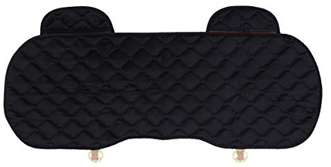 LIOOBO Rücksitzkissenbezüge Auto Fahrzeug Sitzschutz Auto Sitzbezug Kissen Pad Matte Vier Jahreszeiten Autoinnenausstattung (Schwarz)