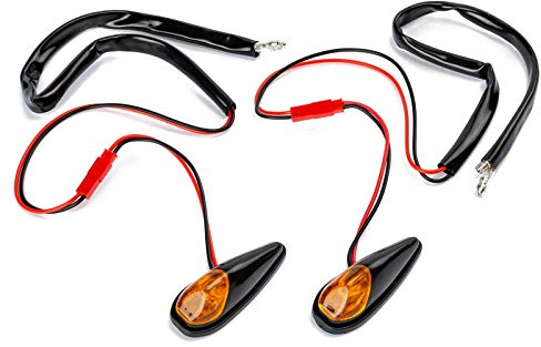 Coppia Frecce Moto Carena Indicatori Direzione Minifrecce Adesivo Arancione