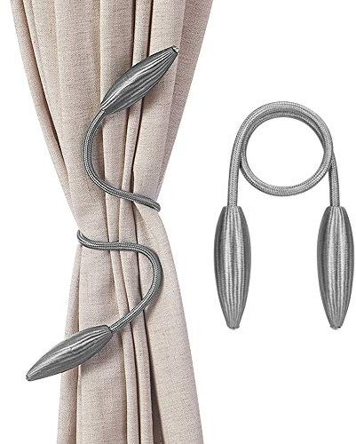 Vorhang Raffhalter Modern Vorhanghalter Ohne Bohren Dekoration Fenster Gardinenhalter 2 Stück Fenstervorhang Halterung Drehbar Vorhanggurte Zimmer Fensterdekoration Stoff Vorhangschnalle