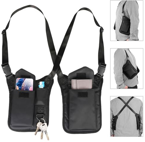 wiipara Versteckte Unterarm-Schultertasche, Anti-Diebstahl Umhängetasche Brieftasche, Mehrzweck-Schultertasche, taktische Achselholster Tasche für Reisen (Unterschiedliche Taschen)