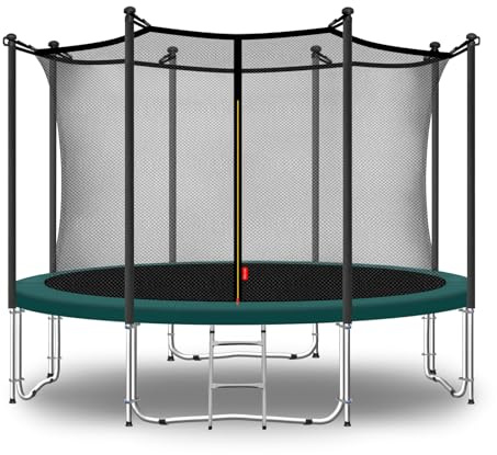 Baunsal® Trampolin Outdoor Ø 305 cm (JS-IN) grün als Komplettset Gartenspielzeug Kindertrampolin Gartentrampolin rund Garten Spielzeug für Kinder