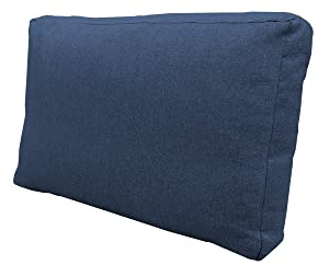 chilly pilley® Palettenkissen Set oder Einzeln mit abnehmbaren Bezügen – Weiche Sitz- und Rückenkissen für Europaletten, Viele Farben & Größen – Komfortable Auflagen (Rückenlehne 60x40x12 blau)