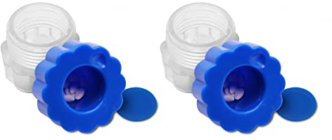 KMINA Frantoio Manuale per Pillole (x2 Unità), Mortaio Portatile in Plastica, Schiaccia Pastiglie Professionale, Anziani, Medicine