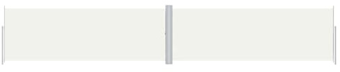Toldo lateral retráctil color crema 180 x 1000 cm