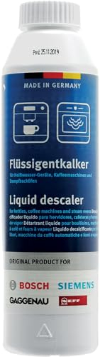 Decalcificante disincrostante liquido per bollitori, macchine da caffè, forni a vapore 250ml 00312010 compatibile con Bosch Siemens Neff Gaggenau