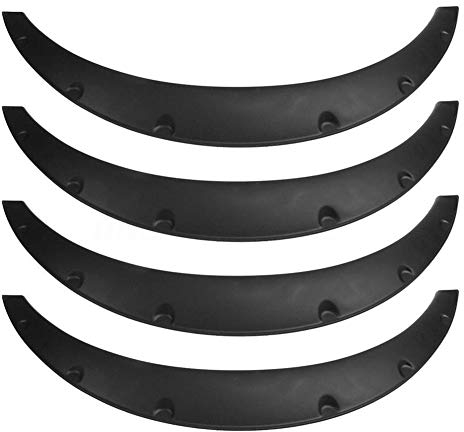 Paraspruzzi Universali,Parafanghi Auto 4pcs / set Uso universale per auto per auto flessibile SUV Off-Road Fender Flare Flare Pellicola Protector