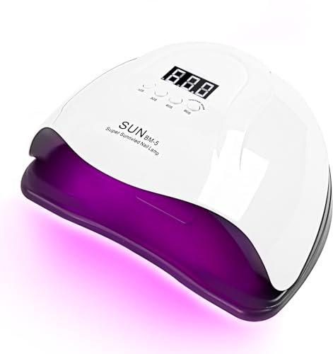 CHENYIYI 280W Profesional Secador de Uñas Nail dryer Profesional Lámpara LED Ultravioleta Con Pantalla LCD y Sensor Automático Von 4 Temporizadores para Manicura/Pedicure Nail Art Hogar el Salón