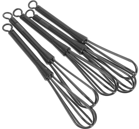 Healvian 5 Batidores De Plástico Para Mezclar Tintes De Cabello Amasadora Semiautomática Batidora De Mano Para Cocina y Peluquería