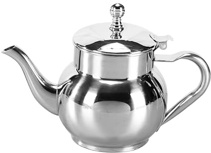 Gcljlmy Teiera in acciaio inox – Vasi per il tè Iced Tea Brocca Multi Purpose 600 ml Produttore di tè caffettiera per ufficio – Indoor – Camping
