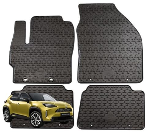 TAPPETI - TAPPETINI IN GOMMA 3D TPE NERI PER TOYOTA Yaris cross dal 2020 in poi