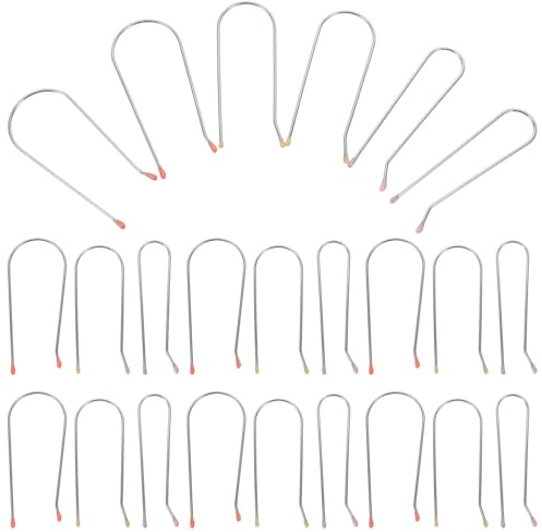 HAKIDZEL 24pcs Hot Curler Securing Clips for Hair Rollers, Easy to Use Replacement Roller Clips Made of 304 Stainless Steel and Resin, Versatile Styling Options for Salon and Home Use